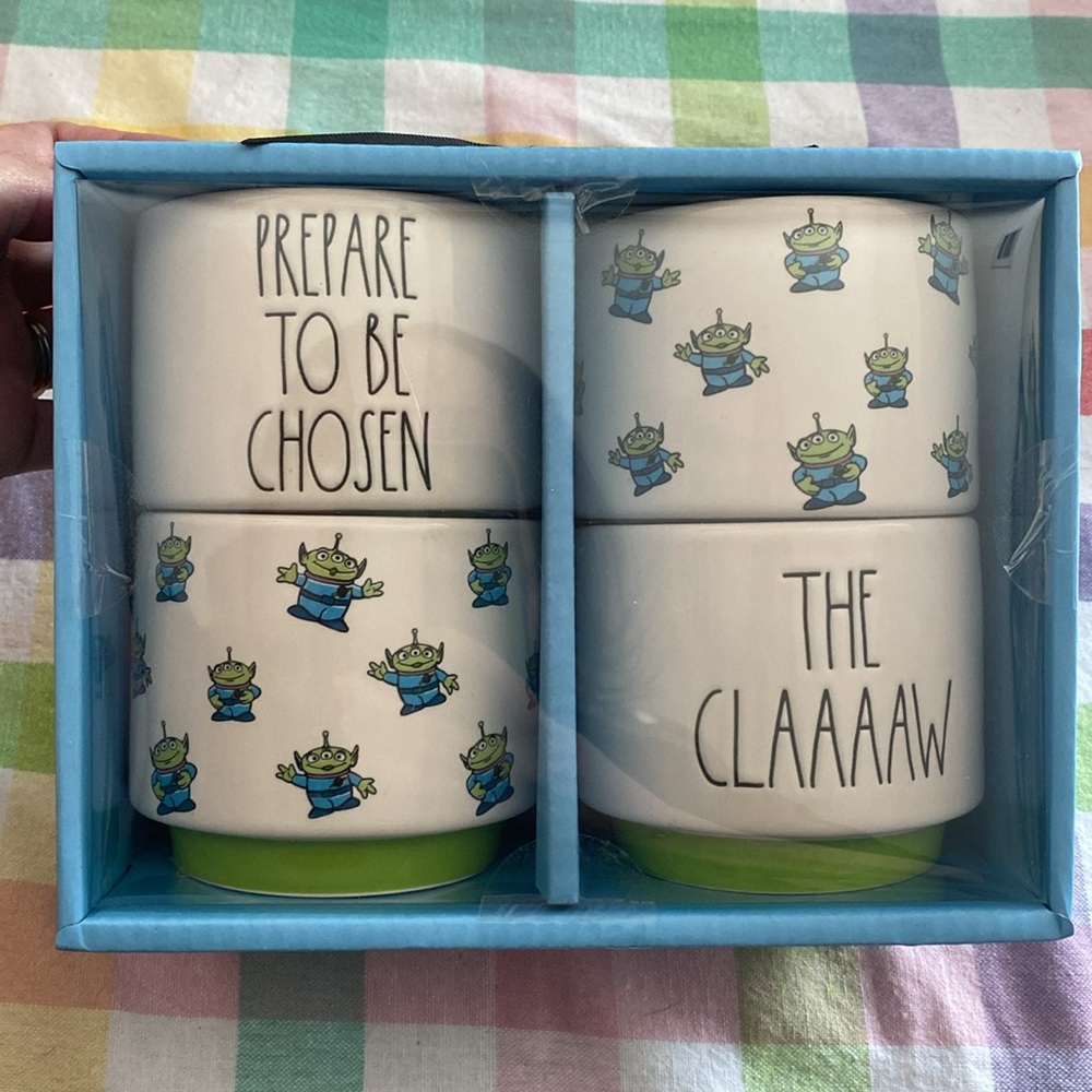 Rae Dunn Pixar Ramekin Set - PREPARE TO BE CHOSEN & THE CLAAAAW